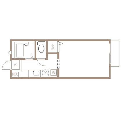 東京家政大学 アパート 1K