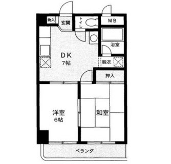 東京都北区豊島１丁目 賃貸マンション 2DK