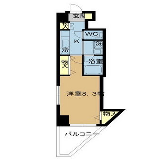 東京都北区滝野川１丁目 賃貸マンション 1K