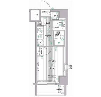 東京都北区滝野川３丁目 賃貸マンション 1K