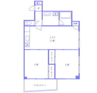 東京都板橋区板橋３丁目 賃貸マンション 2LDK