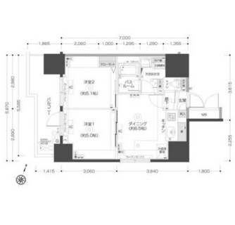 東京都板橋区大山東町 賃貸マンション 2DK