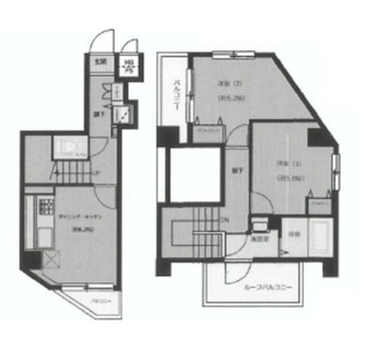 東京都北区滝野川４丁目 賃貸マンション 2DK