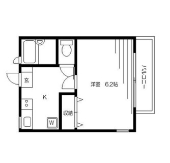 東京都北区西が丘２丁目 賃貸マンション 1K