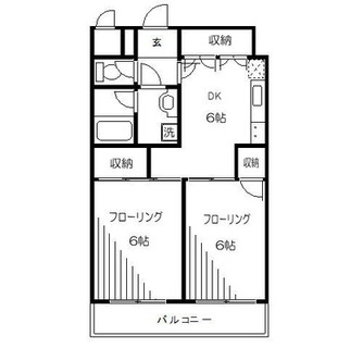 東京都板橋区板橋２丁目 賃貸マンション 2DK