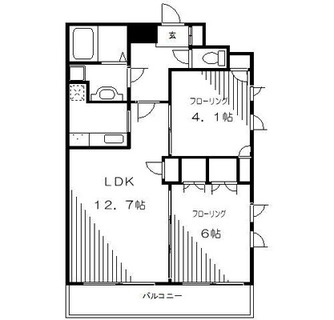 東京都北区滝野川７丁目 賃貸マンション 2LDK