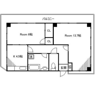 東京都板橋区栄町 賃貸マンション 2K