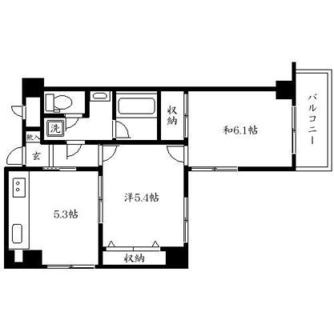 東京都板橋区本町 賃貸マンション 2K