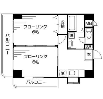 東京都板橋区仲宿 賃貸マンション 2K