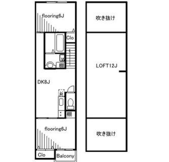 東京都北区東十条２丁目 賃貸アパート 2DK