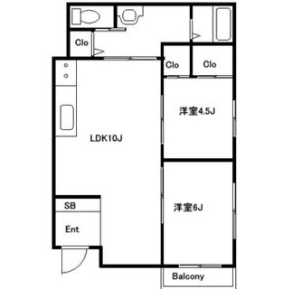 東京都北区東十条５丁目 賃貸マンション 2LDK