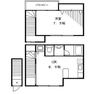 東京都北区上十条４丁目 賃貸アパート 1LDK