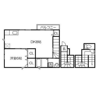 東京都北区滝野川６丁目 賃貸アパート 1LDK