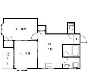 東京都北区中十条２丁目 賃貸マンション 2DK