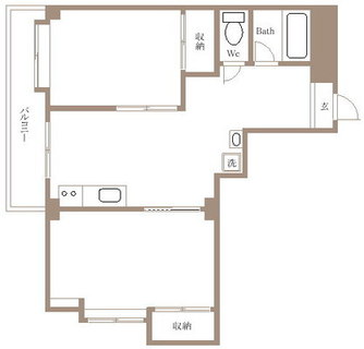 東京都板橋区板橋３丁目 賃貸マンション 2LDK