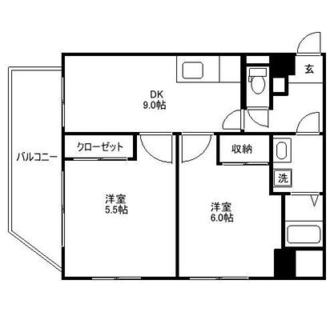 東京都北区滝野川６丁目 賃貸マンション 2DK